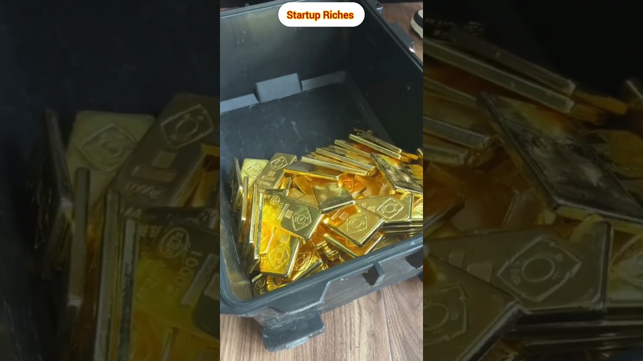 $10 Million Gold Bars? Startup Riches Flex 💰