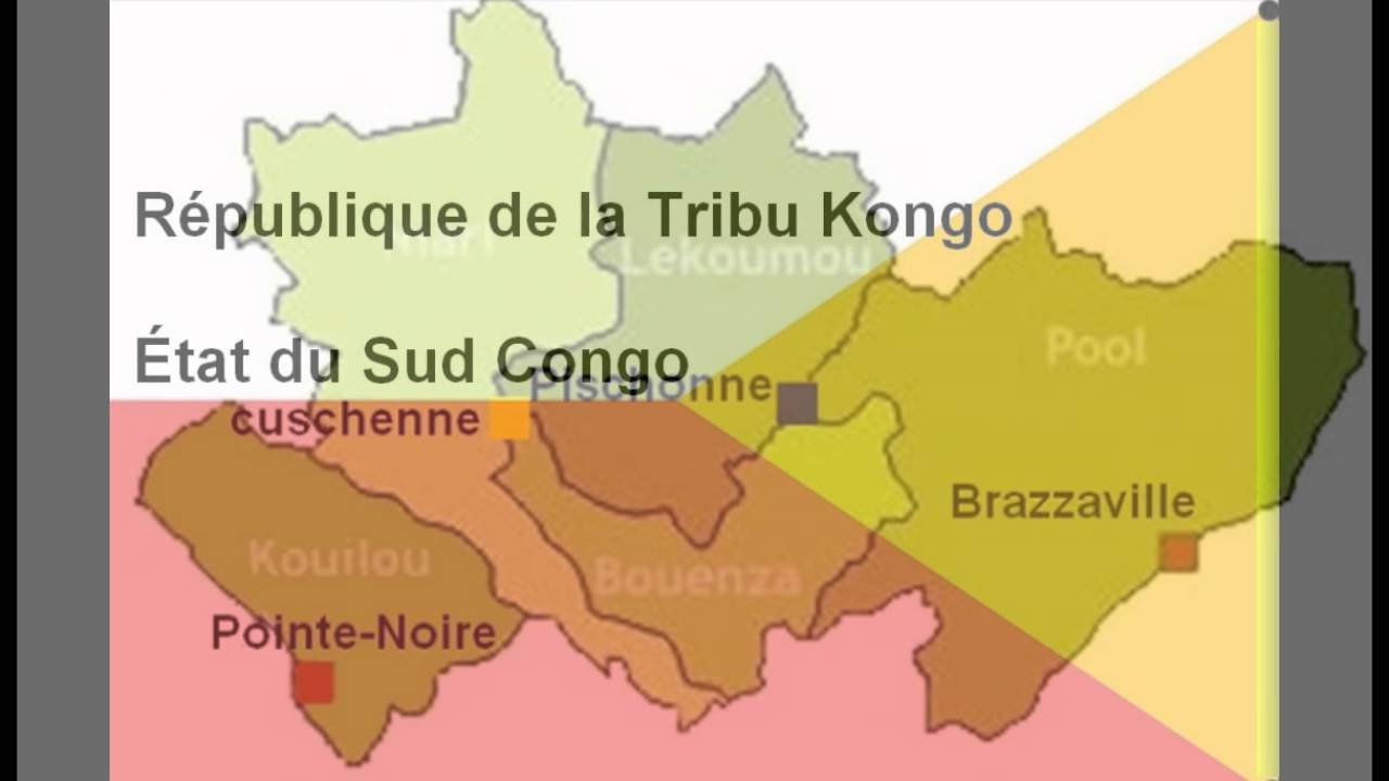 Republique de la Tribu Kongo - Carte géographique - Congo Brazzaville